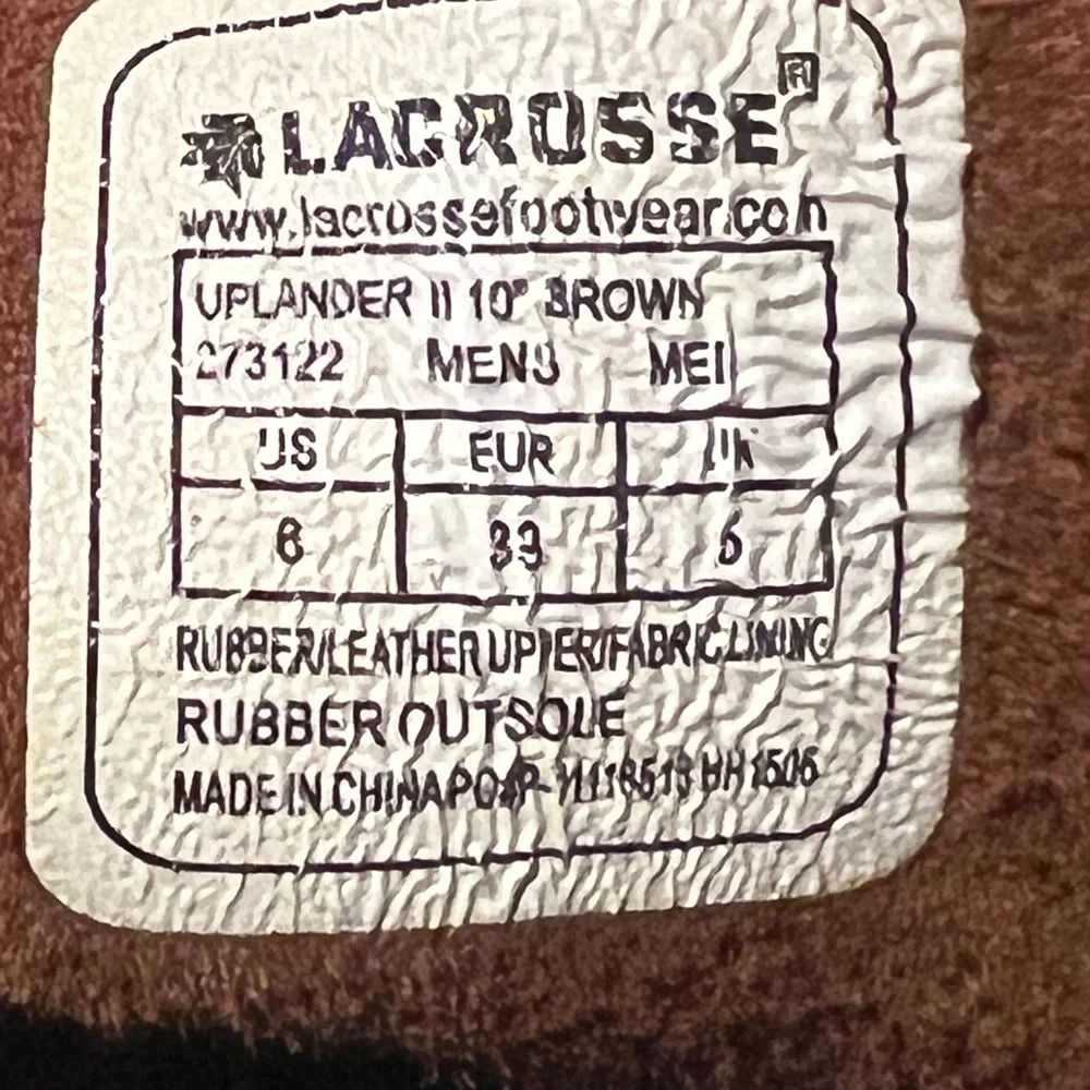 LaCrosse Uplander Brown Footwear boots